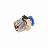 Фитинг RF-SPC04-02 для пластиковых трубок 4мм с наружной резьбой 1/4" ROCK FORCE /1 NEW